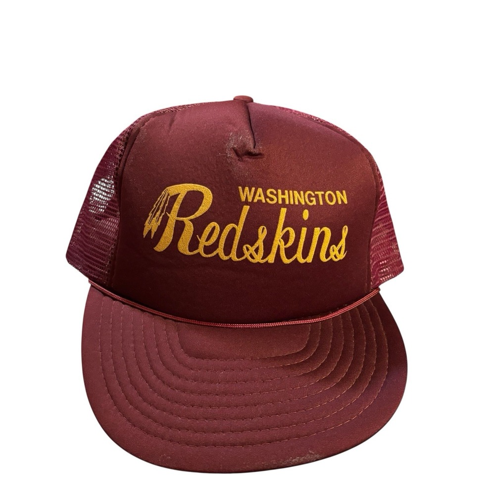 Washington Redskins SnapBack Hat Cap Script Mohrs NFL Vtg‎ 90s Rope